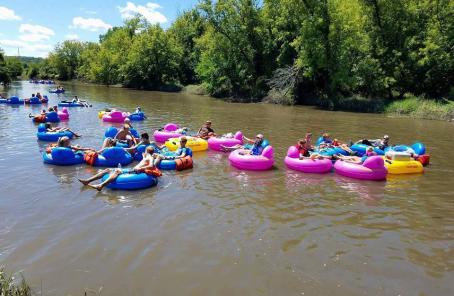 Tubing on the pecatonica river