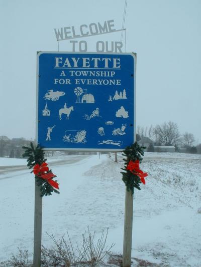 Fayette Town Sign