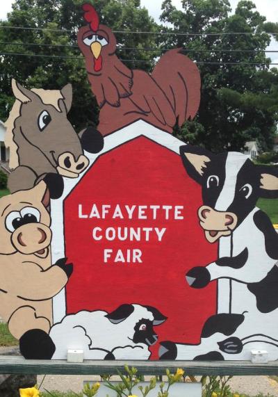 Picture of the Lafayette County Fair sign