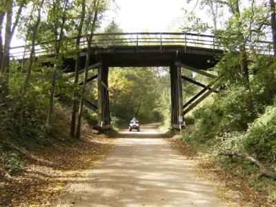 Bridge over ATV on Trail